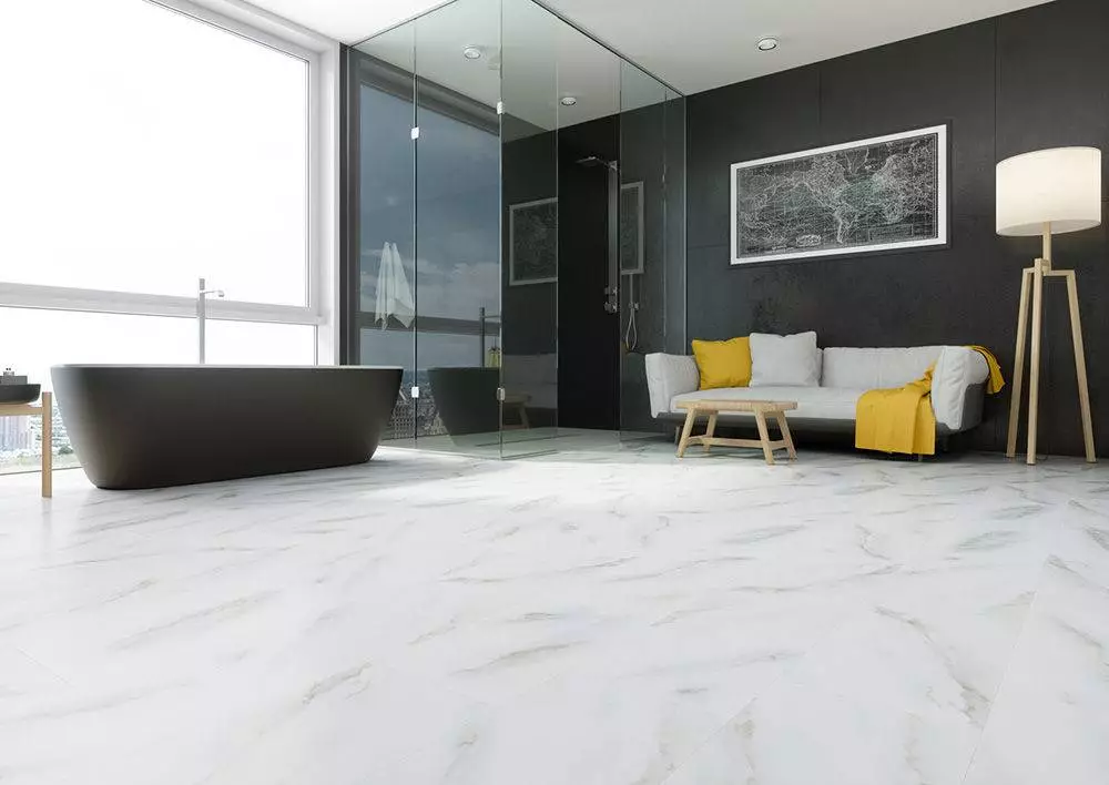 Композитный SPC ламинат Fargo Stone 6089-1 Белый Мрамор